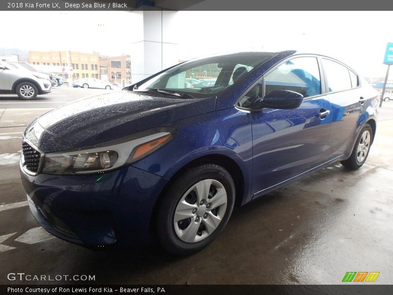 Deep Sea Blue / Black 2018 Kia Forte LX