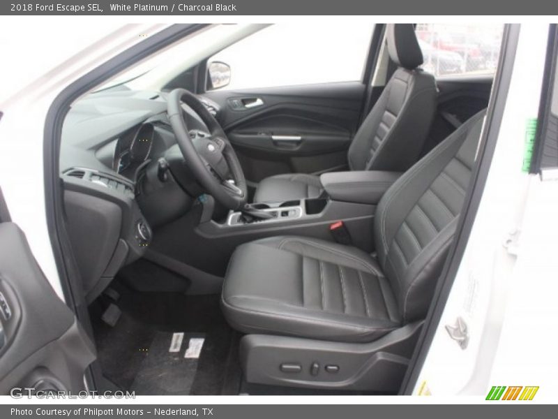 White Platinum / Charcoal Black 2018 Ford Escape SEL