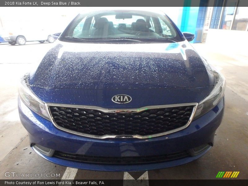 Deep Sea Blue / Black 2018 Kia Forte LX