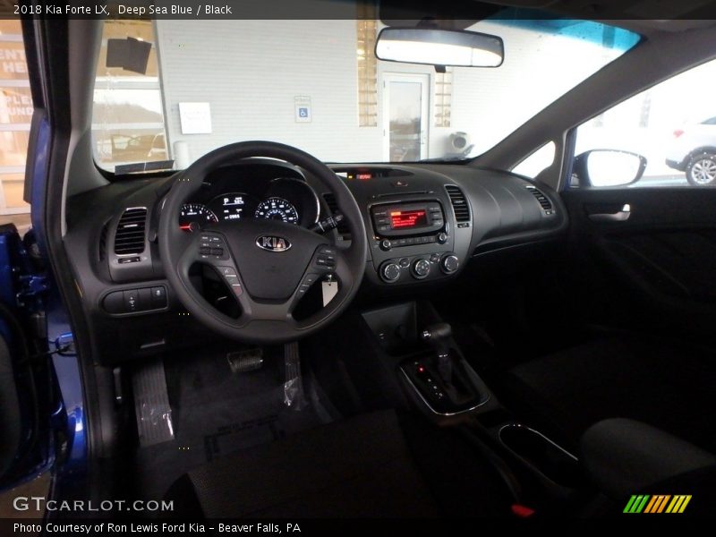 Deep Sea Blue / Black 2018 Kia Forte LX