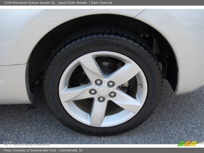 Liquid Silver Metallic / Dark Charcoal 2008 Mitsubishi Eclipse Spyder GS