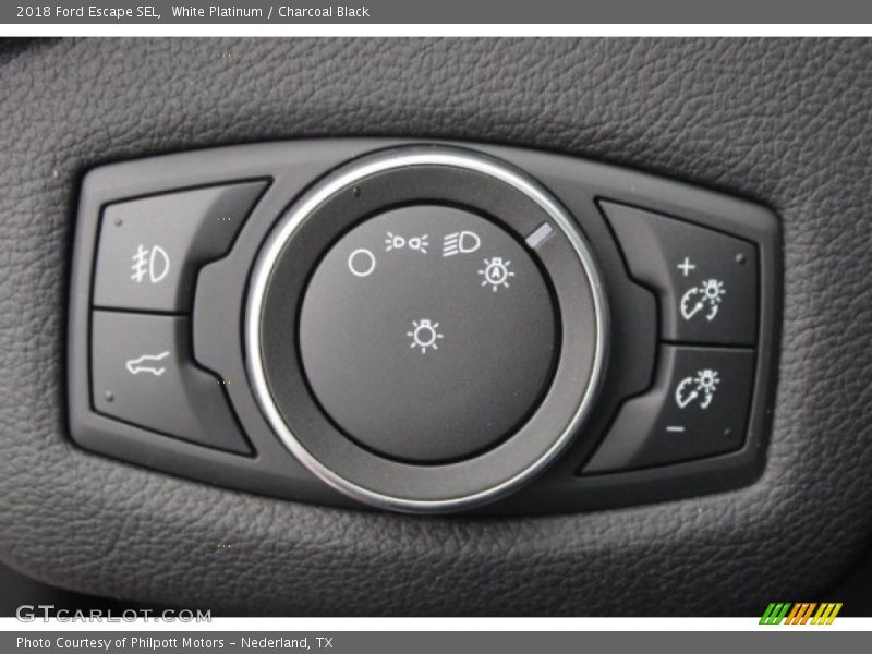 White Platinum / Charcoal Black 2018 Ford Escape SEL