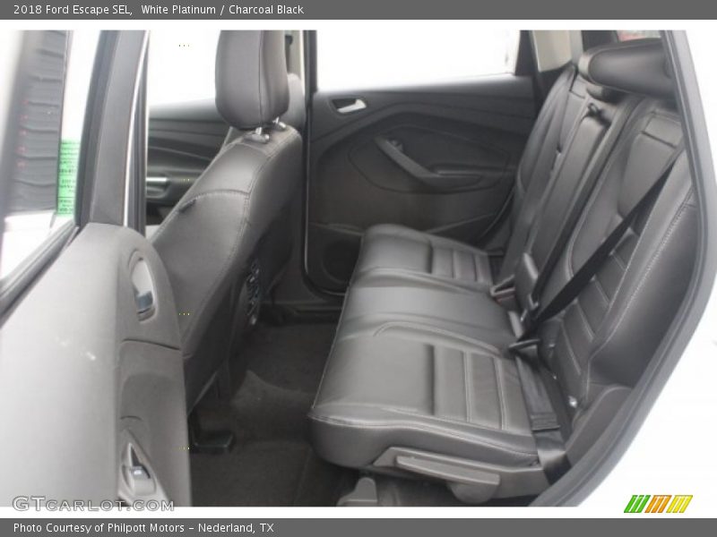 White Platinum / Charcoal Black 2018 Ford Escape SEL