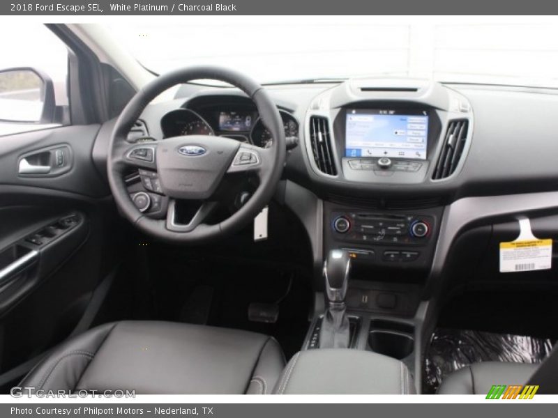 White Platinum / Charcoal Black 2018 Ford Escape SEL