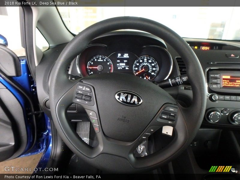 Deep Sea Blue / Black 2018 Kia Forte LX