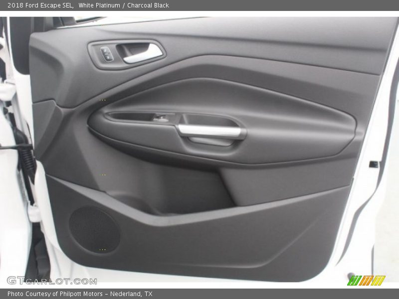 White Platinum / Charcoal Black 2018 Ford Escape SEL