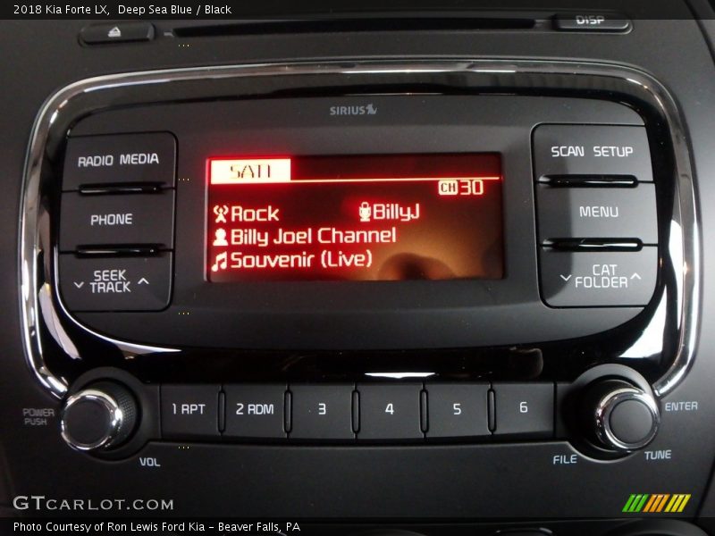 Deep Sea Blue / Black 2018 Kia Forte LX