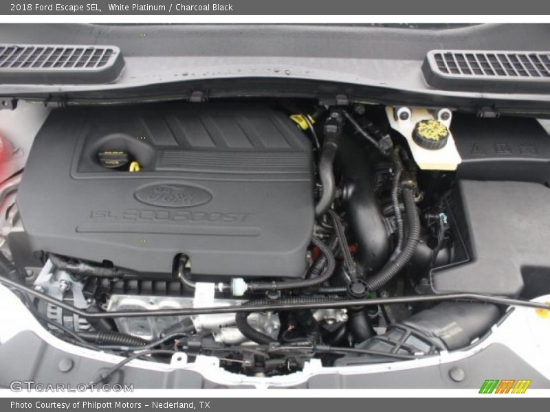 White Platinum / Charcoal Black 2018 Ford Escape SEL