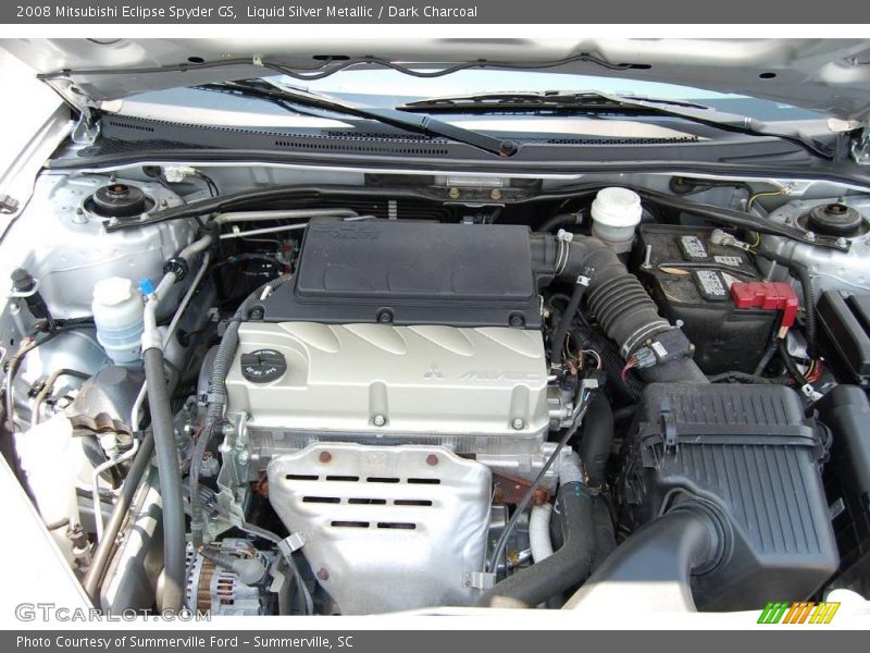 Liquid Silver Metallic / Dark Charcoal 2008 Mitsubishi Eclipse Spyder GS