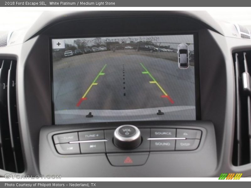 White Platinum / Medium Light Stone 2018 Ford Escape SEL