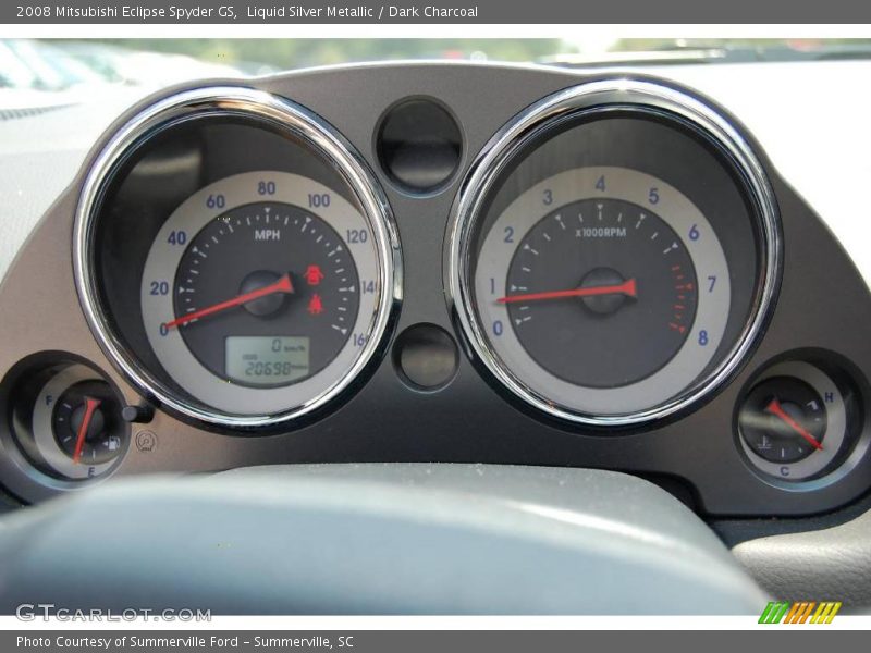 Liquid Silver Metallic / Dark Charcoal 2008 Mitsubishi Eclipse Spyder GS