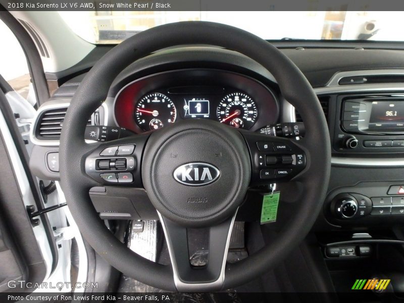 Snow White Pearl / Black 2018 Kia Sorento LX V6 AWD