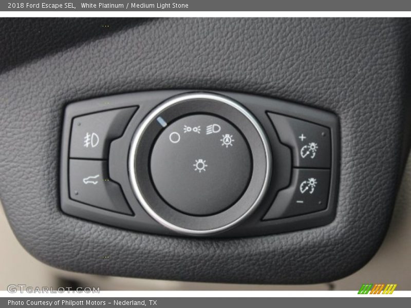 White Platinum / Medium Light Stone 2018 Ford Escape SEL