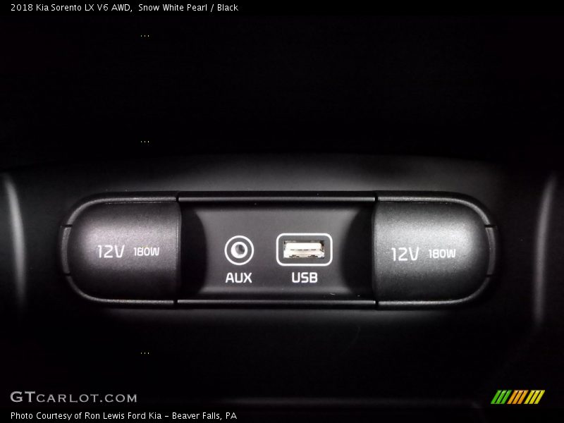 Snow White Pearl / Black 2018 Kia Sorento LX V6 AWD