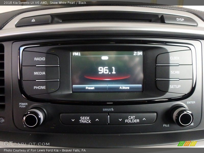Snow White Pearl / Black 2018 Kia Sorento LX V6 AWD