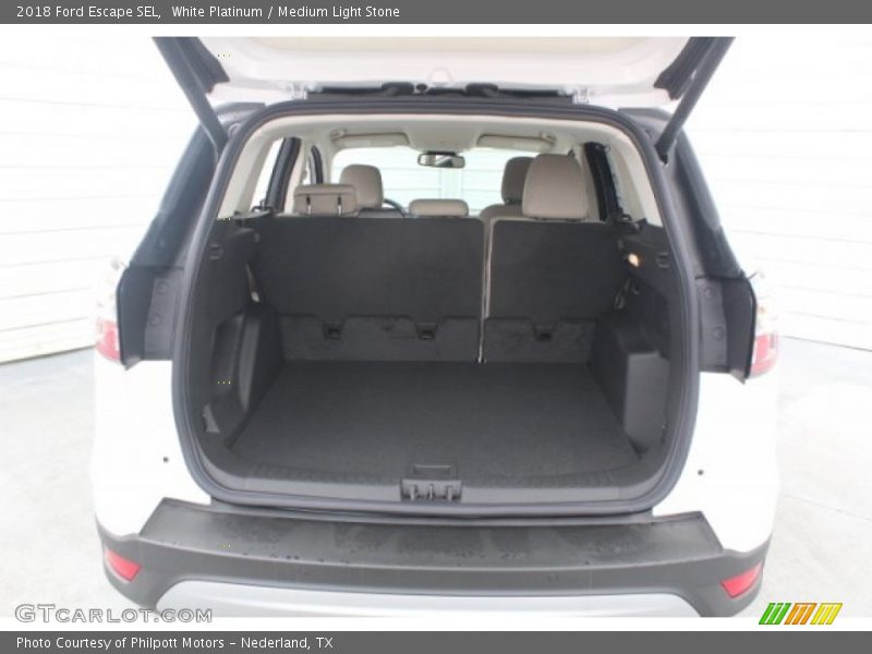White Platinum / Medium Light Stone 2018 Ford Escape SEL
