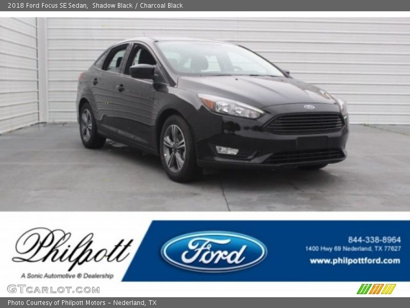 Shadow Black / Charcoal Black 2018 Ford Focus SE Sedan