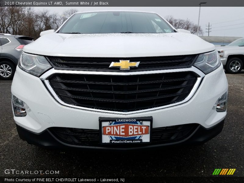 Summit White / Jet Black 2018 Chevrolet Equinox LT AWD