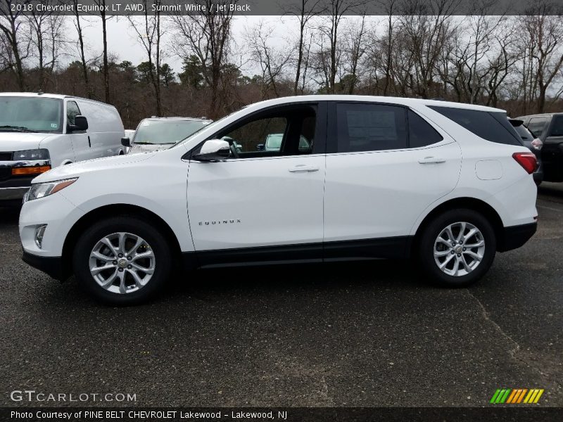Summit White / Jet Black 2018 Chevrolet Equinox LT AWD