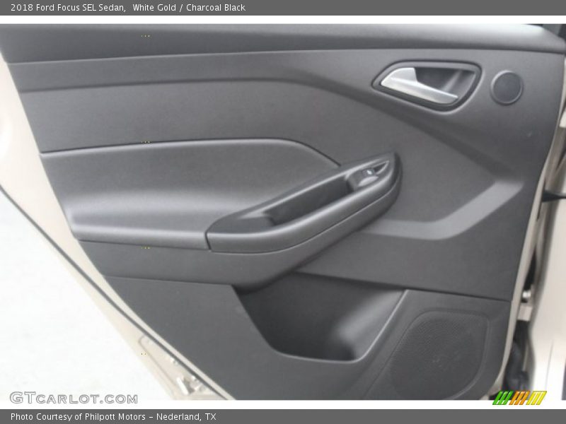 White Gold / Charcoal Black 2018 Ford Focus SEL Sedan