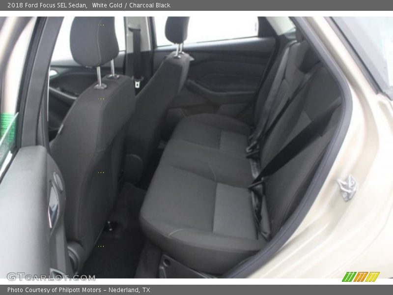 White Gold / Charcoal Black 2018 Ford Focus SEL Sedan