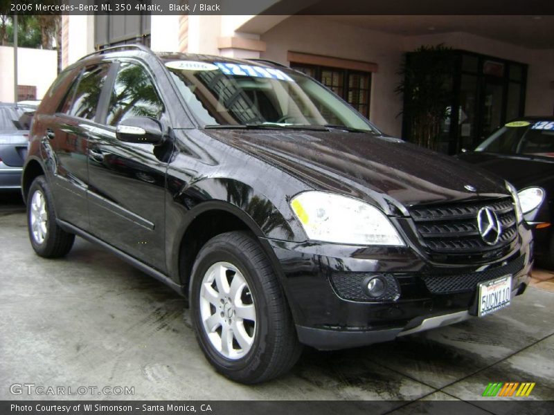 Black / Black 2006 Mercedes-Benz ML 350 4Matic
