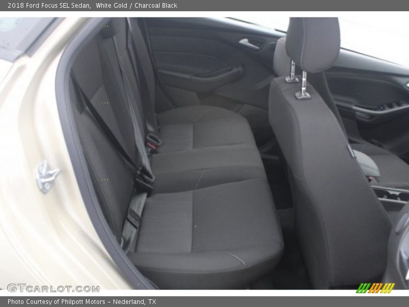 White Gold / Charcoal Black 2018 Ford Focus SEL Sedan