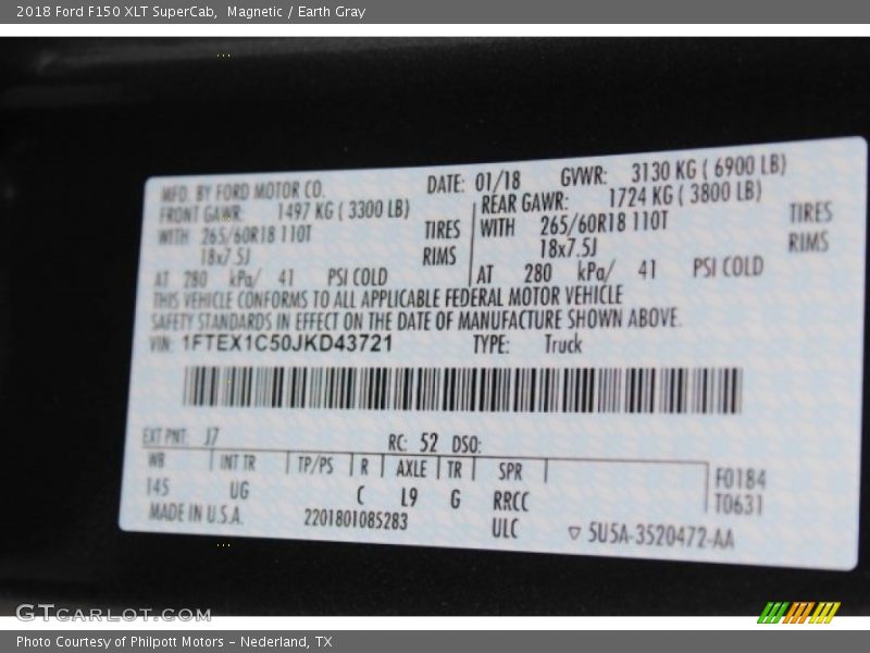 Magnetic / Earth Gray 2018 Ford F150 XLT SuperCab