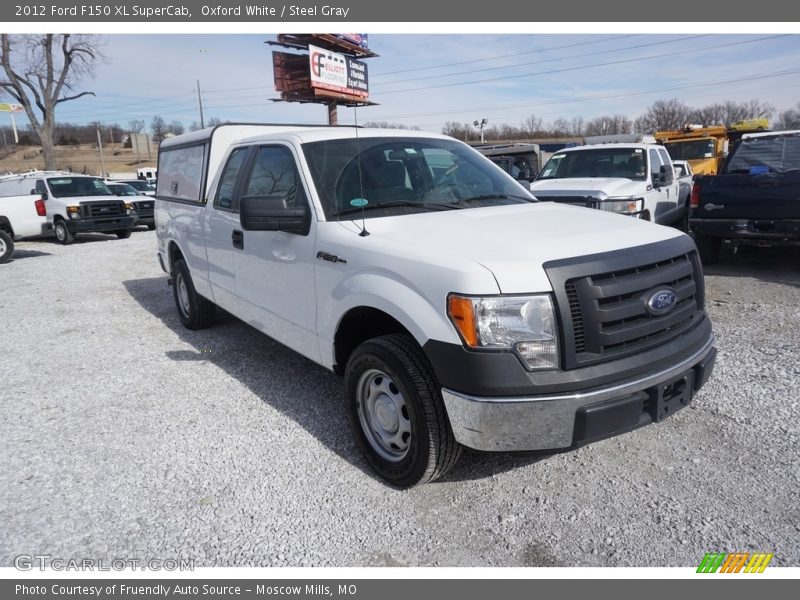 Oxford White / Steel Gray 2012 Ford F150 XL SuperCab