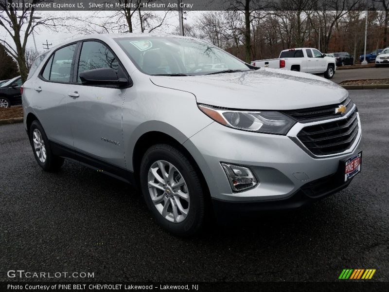 Silver Ice Metallic / Medium Ash Gray 2018 Chevrolet Equinox LS