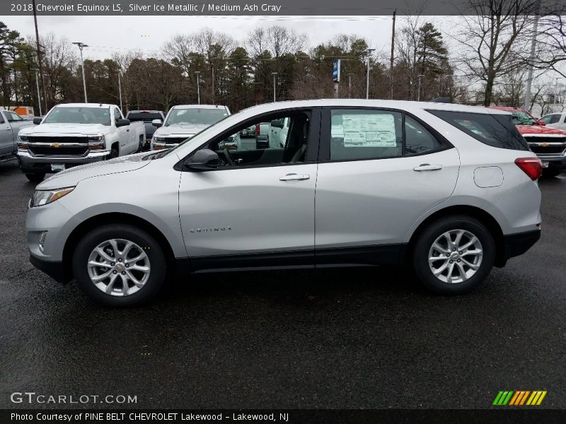 Silver Ice Metallic / Medium Ash Gray 2018 Chevrolet Equinox LS