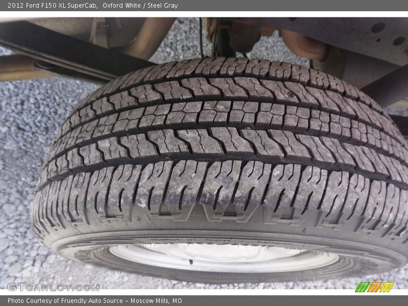 Oxford White / Steel Gray 2012 Ford F150 XL SuperCab