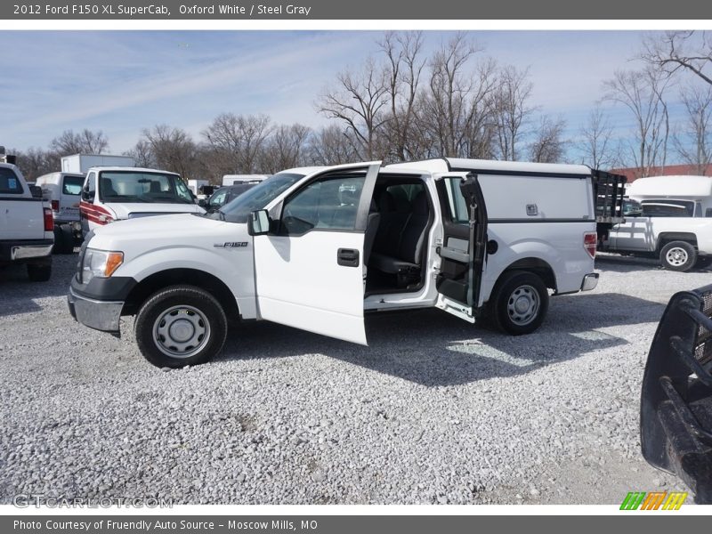 Oxford White / Steel Gray 2012 Ford F150 XL SuperCab