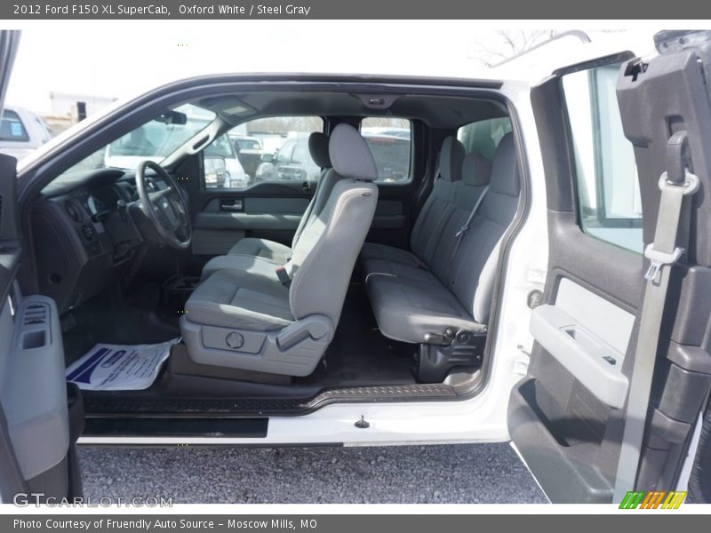 Oxford White / Steel Gray 2012 Ford F150 XL SuperCab