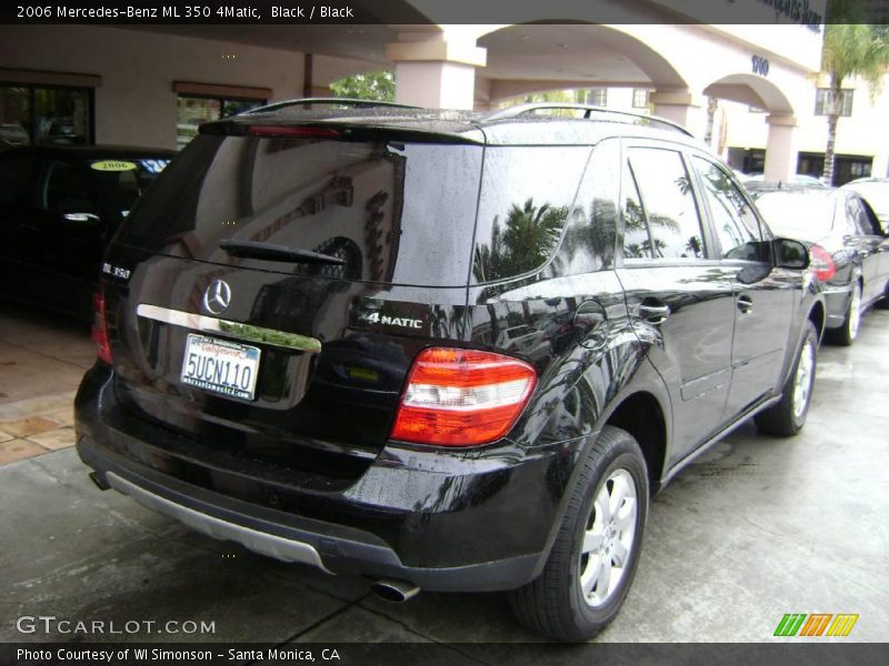 Black / Black 2006 Mercedes-Benz ML 350 4Matic