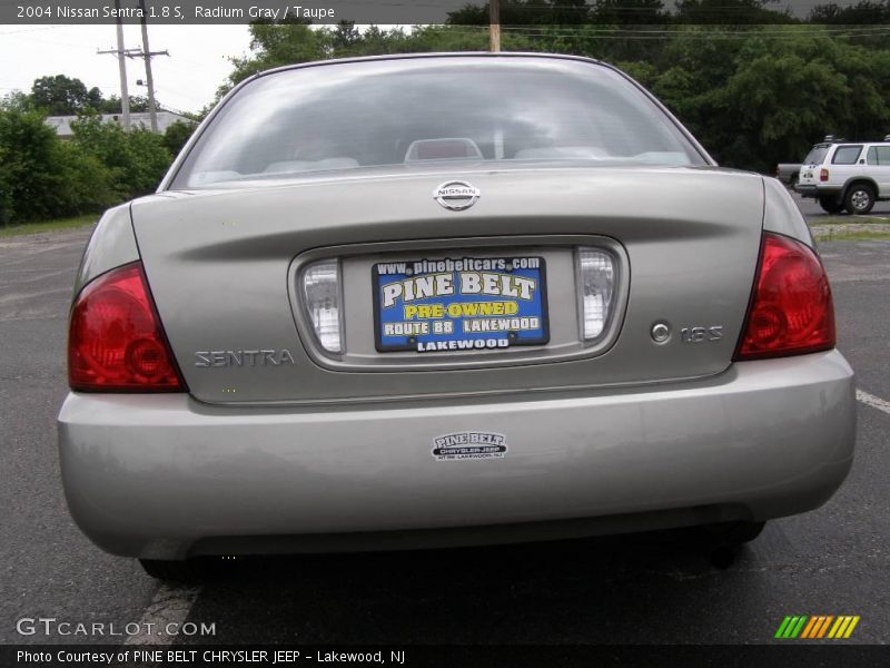 Radium Gray / Taupe 2004 Nissan Sentra 1.8 S