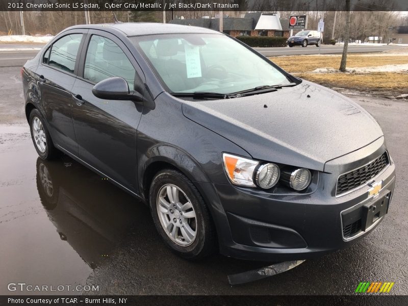 Cyber Gray Metallic / Jet Black/Dark Titanium 2012 Chevrolet Sonic LS Sedan