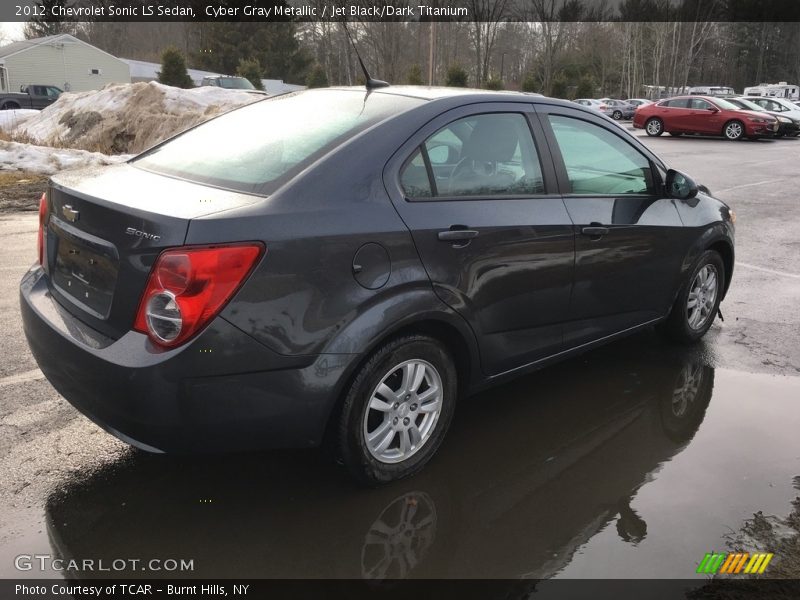 Cyber Gray Metallic / Jet Black/Dark Titanium 2012 Chevrolet Sonic LS Sedan