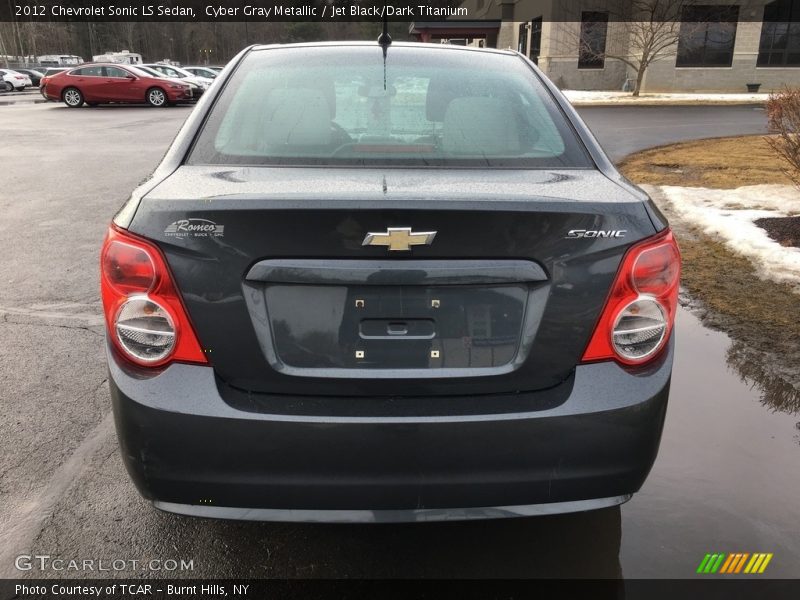 Cyber Gray Metallic / Jet Black/Dark Titanium 2012 Chevrolet Sonic LS Sedan