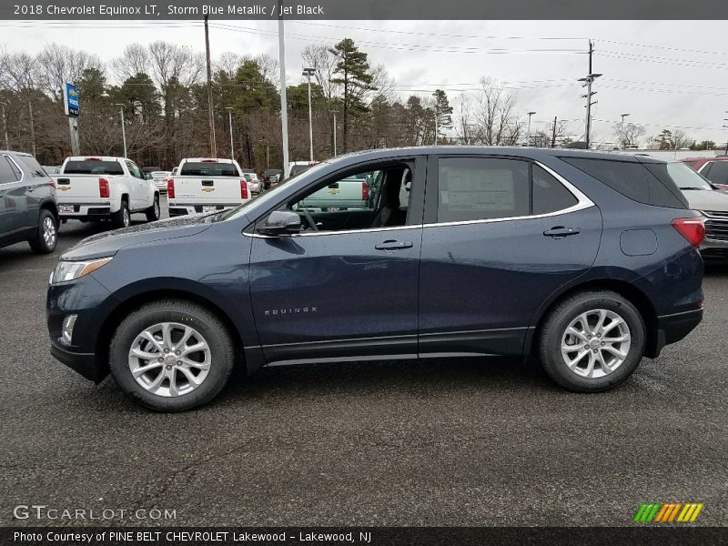 Storm Blue Metallic / Jet Black 2018 Chevrolet Equinox LT