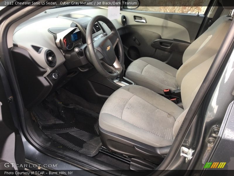 Cyber Gray Metallic / Jet Black/Dark Titanium 2012 Chevrolet Sonic LS Sedan