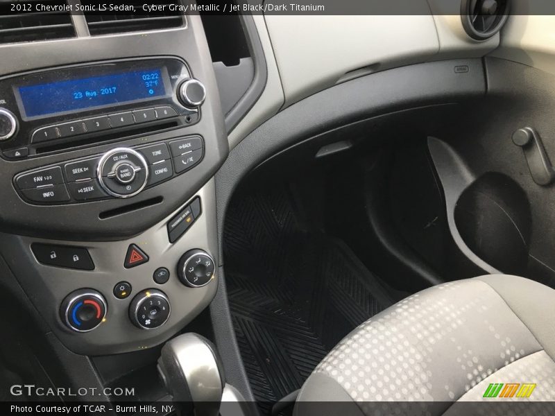 Cyber Gray Metallic / Jet Black/Dark Titanium 2012 Chevrolet Sonic LS Sedan