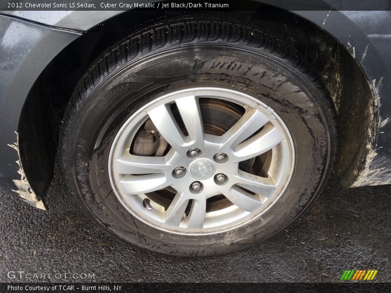 Cyber Gray Metallic / Jet Black/Dark Titanium 2012 Chevrolet Sonic LS Sedan