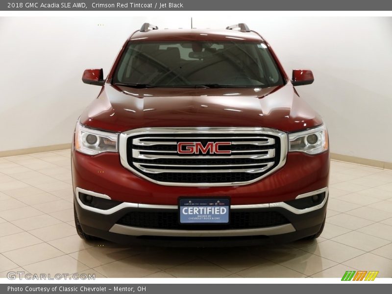 Crimson Red Tintcoat / Jet Black 2018 GMC Acadia SLE AWD