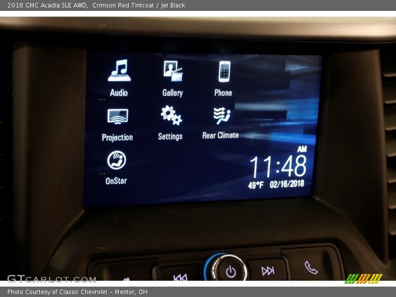 Crimson Red Tintcoat / Jet Black 2018 GMC Acadia SLE AWD