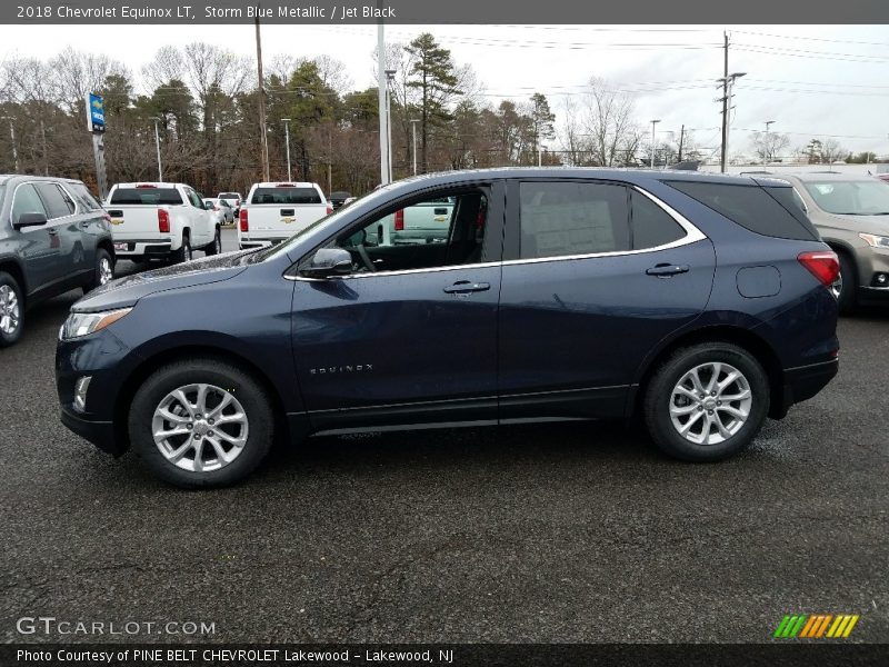 Storm Blue Metallic / Jet Black 2018 Chevrolet Equinox LT