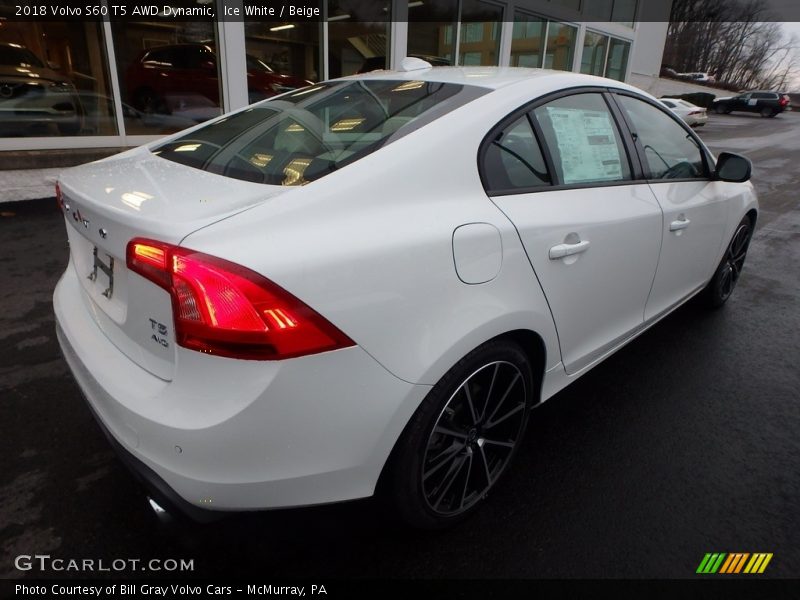 Ice White / Beige 2018 Volvo S60 T5 AWD Dynamic