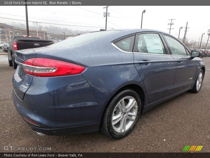 Blue Metallic / Ebony 2018 Ford Fusion Hybrid SE
