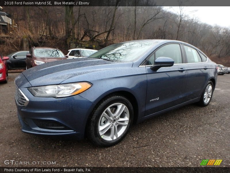 Blue Metallic / Ebony 2018 Ford Fusion Hybrid SE