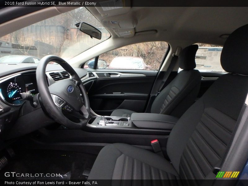 Blue Metallic / Ebony 2018 Ford Fusion Hybrid SE